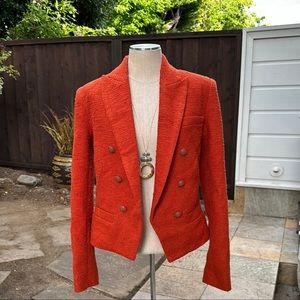 L’Agence Brooke Double Brested Crop Blazer